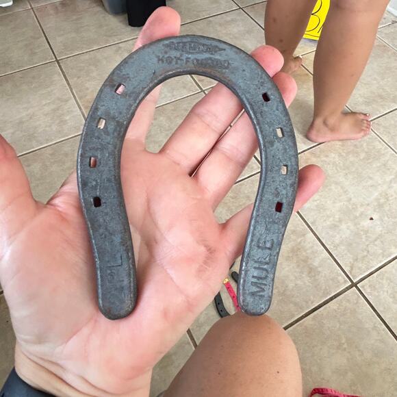 Lot of 4 Diamond Hot-Forged 2 PL Mule Horse Shoes Unused - Picture 2 of 7